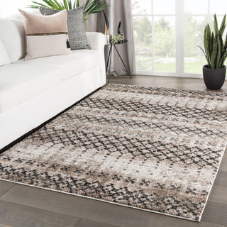 Jaipur Living Dalton Enesta DAT06 Tan/Black Area Rug Lifestyle Image Feature