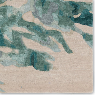 Jaipur Living Delray Atoll DEL02 Teal/Sage Area Rug Detail Image