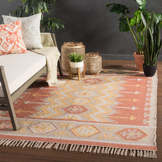 Jaipur Living Desert Emmett DES07 Orange/Beige Area Rug Lifestyle Image Feature