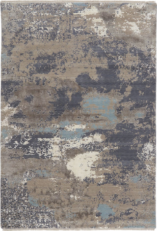 Jaipur Living Delmara Adriatic DLM01 Gray/Light Blue Area Rug - Top Down