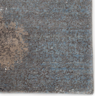 Jaipur Living Delmara Ionian DLM03 Gray/Blue Area Rug Corner Close Up Image