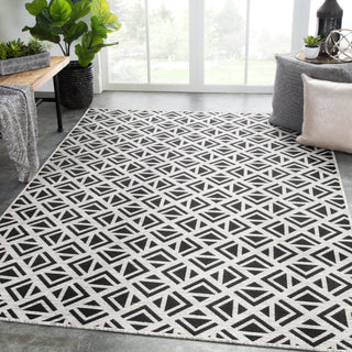 Jaipur Living Decora by Tanith DNC12 Light Gray/Black Area Rug Nikki Chu Lifestyle Image Feature