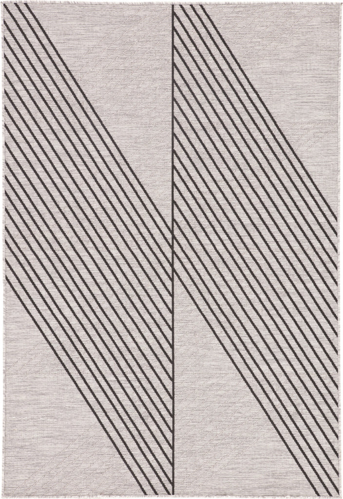 Jaipur Living Decora by Cyrene DNC13 Light Gray/Black Area Rug Nikki Chu