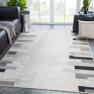 Jaipur Living Decora by Nikea DNC14 Light Gray/Black Area Rug Nikki Chu Lifestyle Image Feature