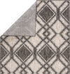 Jaipur Living Decora Samba DNC15 Black/Ivory Area Rug by Nikki Chu Folded Backing Image