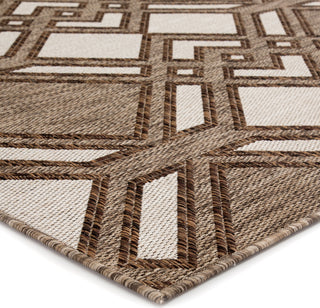 Jaipur Living Decora Samba DNC16 Brown/Ivory Area Rug by Nikki Chu Corner Image