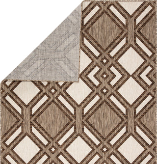 Jaipur Living Decora Samba DNC16 Brown/Ivory Area Rug by Nikki Chu Folded Backing Image