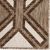 Jaipur Living Decora Samba DNC16 Brown/Ivory Area Rug by Nikki Chu Corner Close Up Image