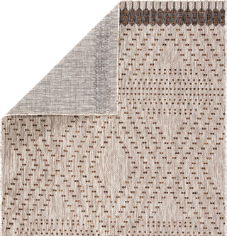 Jaipur Living Decora Tirana DNC17 Gray/Brown Area Rug by Nikki Chu Folded Backing Image