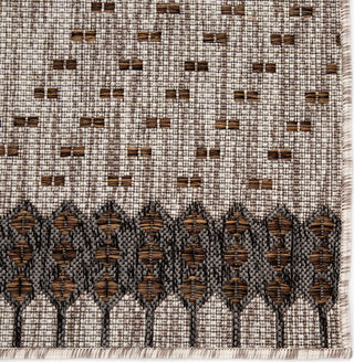 Jaipur Living Decora Tirana DNC17 Gray/Brown Area Rug by Nikki Chu Corner Close Up Image