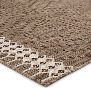 Jaipur Living Decora by Tirana DNC18 Gray/Brown Area Rug Nikki Chu Corner Image