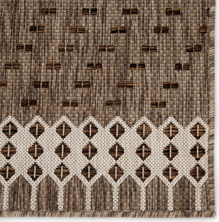 Jaipur Living Decora by Tirana DNC18 Gray/Brown Area Rug Nikki Chu Corner Close Up Image