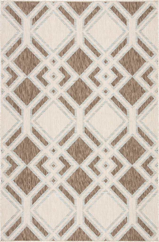 Jaipur Living Decora Samba DNC19 Brown/Light Blue Area Rug by Nikki Chu