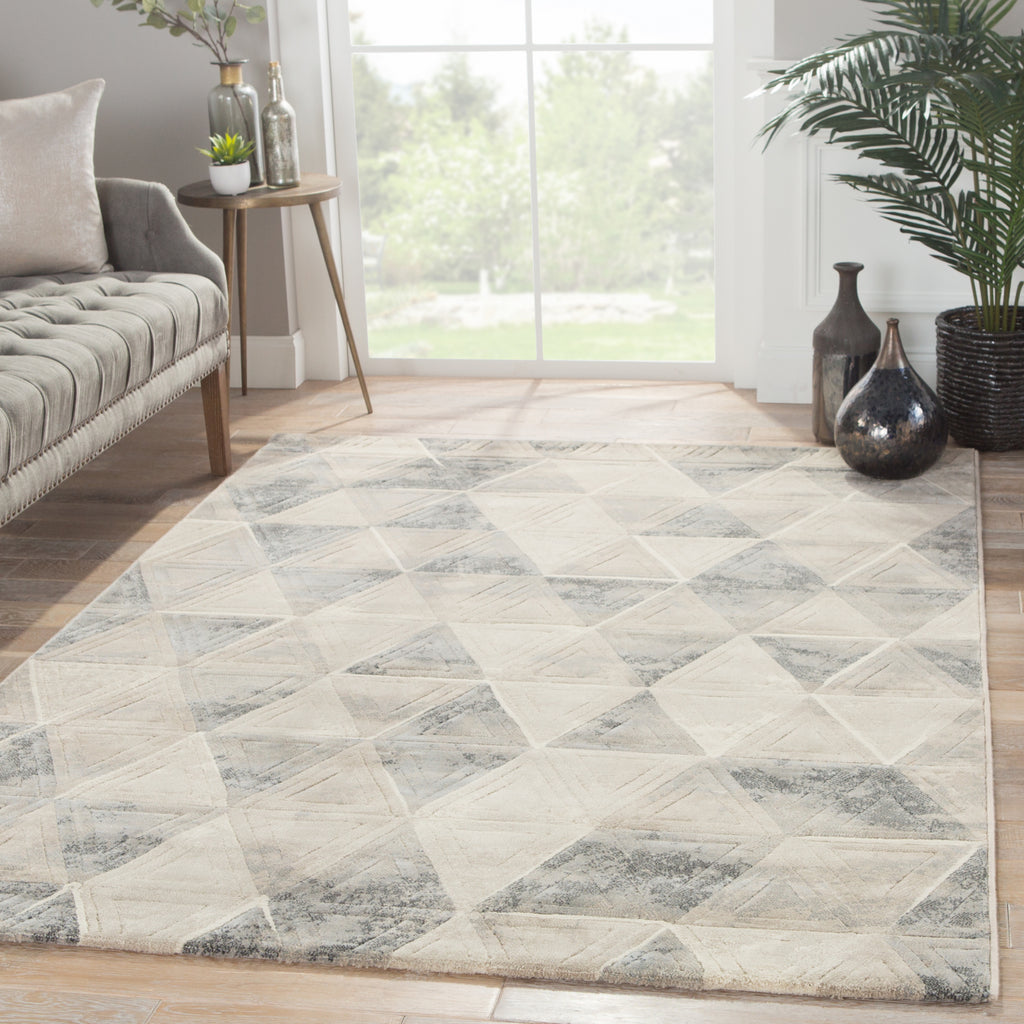 Jaipur Living Dash Miso DSH09 Gray/Blue Area Rug Lifestyle Image Feature