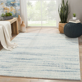 Jaipur Living Dash Escape DSH11 Blue/White Area Rug Lifestyle Image Feature