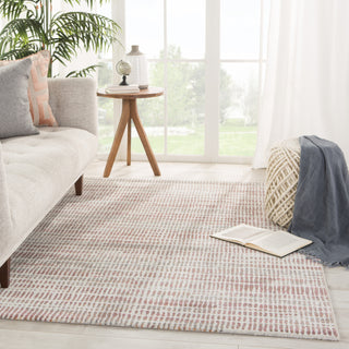 Jaipur Living Dash Escape DSH17 Gray/Pink Area Rug Lifestyle Image Feature