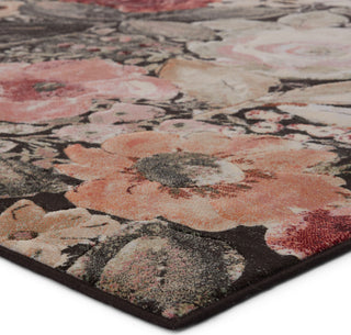 Jaipur Living Dash Beatrix DSH22 Blush/Dark Brown Area Rug Corner Image