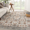 Jaipur Living Dulce Colette DUL05 Rust/Gray Area Rug Lifestyle Image Feature