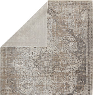 Jaipur Living En Blanc Ginevra EBC04 Gray/Ivory Area Rug by Vibe Folded Backing Image