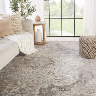 Jaipur Living En Blanc Ginevra EBC04 Gray/Ivory Area Rug by Vibe Lifestyle Image Feature