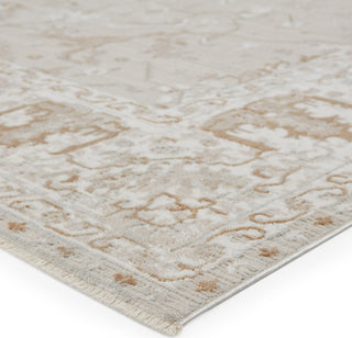 Jaipur Living En Blanc Dhaval EBC09 Light Gray/White Area Rug by Vibe Corner view