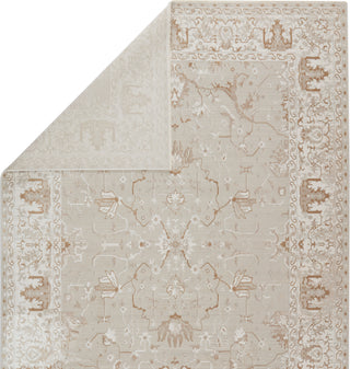 Jaipur Living En Blanc Dhaval EBC09 Light Gray/White Area Rug by Vibe Foled Backing Image