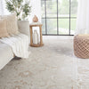 Jaipur Living En Blanc Dhaval EBC09 Light Gray/White Area Rug by Vibe Lifestyle Image Feature