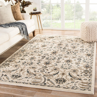 Jaipur Living Elysian Rhodri ELY04 Ivory/Blue Area Rug Lifestyle Image Feature