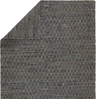 Jaipur Living Emblem Morse EMB03 Gray/Dark Blue Area Rug Folded Backing Image