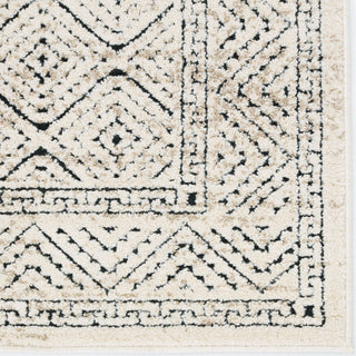 Jaipur Living Emrys Yadira EMR02 Cream/Black Area Rug by Vibe Detail Image Corner Close Up Image