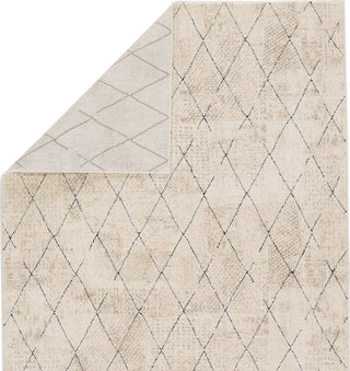 Jaipur Living Emrys Annistyn EMR03 Cream/Black Area Rug by Vibe Folded Backing Image