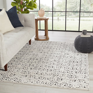 Jaipur Living Emrys Avis EMR04 Ivory/Black Area Rug by Vibe Lifestyle Image Feature