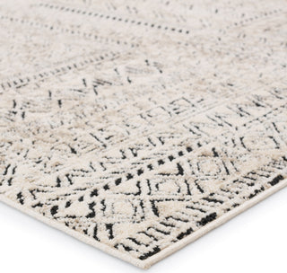 Jaipur Living Emrys Cyler EMR05 Cream/Black Area Rug by Vibe Corner Close Up Image