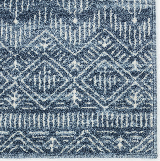 Jaipur Living Emrys Beya EMR06 Blue/White Area Rug by Vibe Corner Close Up Image