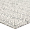 Jaipur Living Enclave Calliope ENC01 White/Gray Area Rug Corner Image