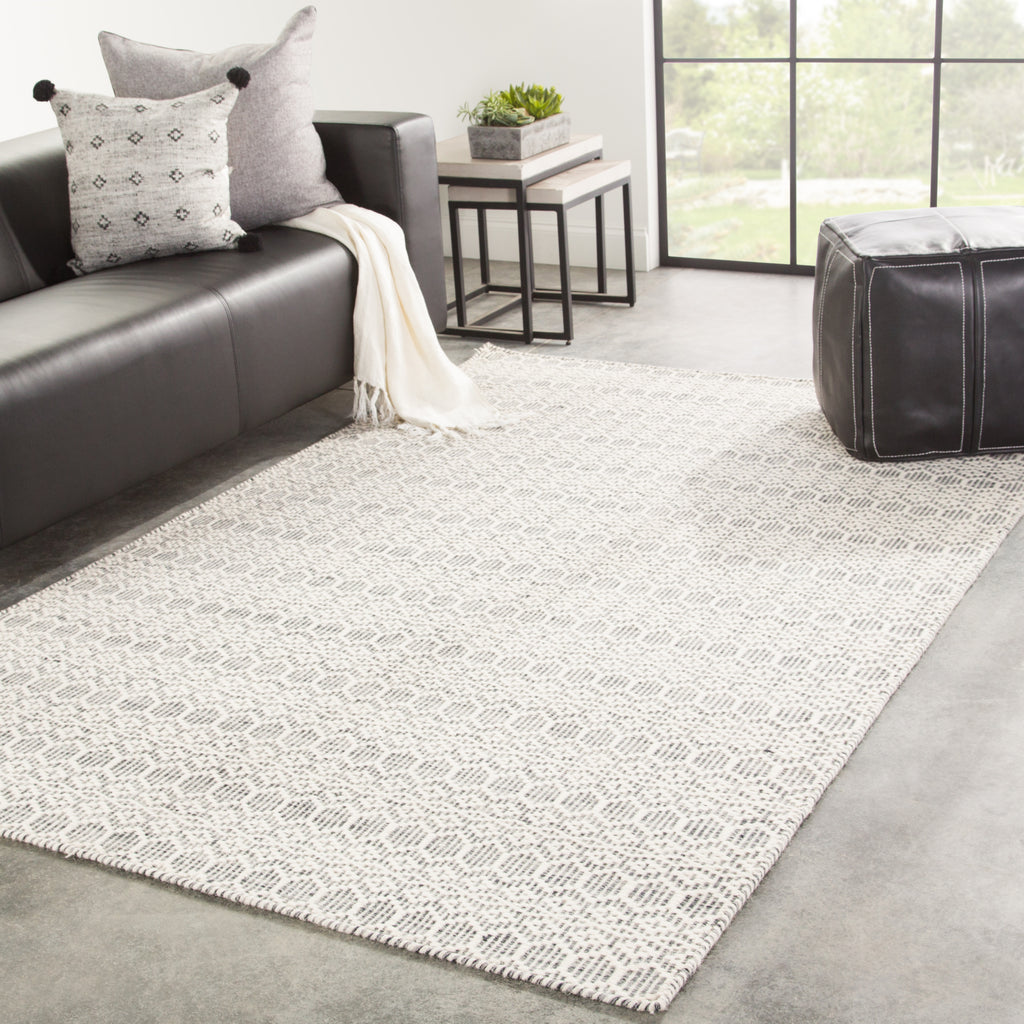 Jaipur Living Enclave Calliope ENC01 White/Gray Area Rug Lifestyle Image Feature