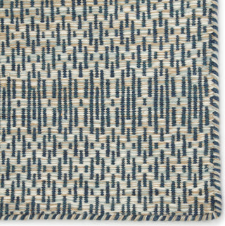 Jaipur Living Enclave Carrie ENC02 Blue/Beige Area Rug Corner Close Up Image