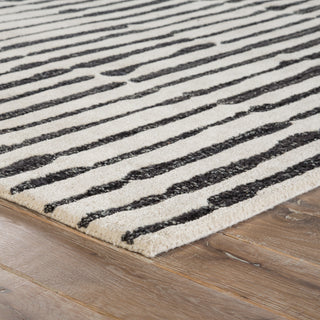 Jaipur Living Etho Saville ENK13 White/Black Area Rug by Nikki Chu Corner Image