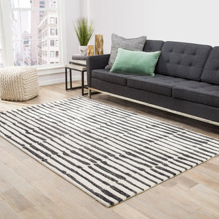 Jaipur Living Etho Saville ENK13 White/Black Area Rug by Nikki Chu Lifestyle Image Feature