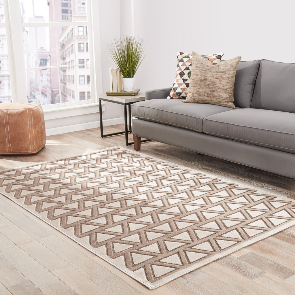 Jaipur Living Fables Crosscut FB146 Brown/Beige Area Rug Lifestyle Image Feature