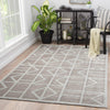 Jaipur Living Fables Cannon FB154 Gray/Silver Area Rug Lifestyle Image Feature