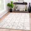 Jaipur Living Fables Cannon FB155 White/Silver Area Rug Lifestyle Image Feature