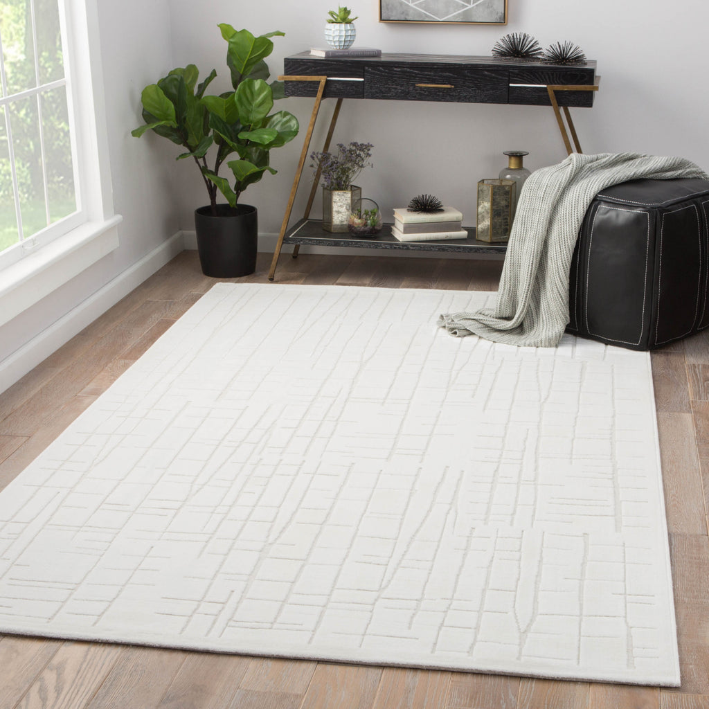 Jaipur Living Fables Palmer FB159 White/Cream Area Rug Lifestyle Image Feature