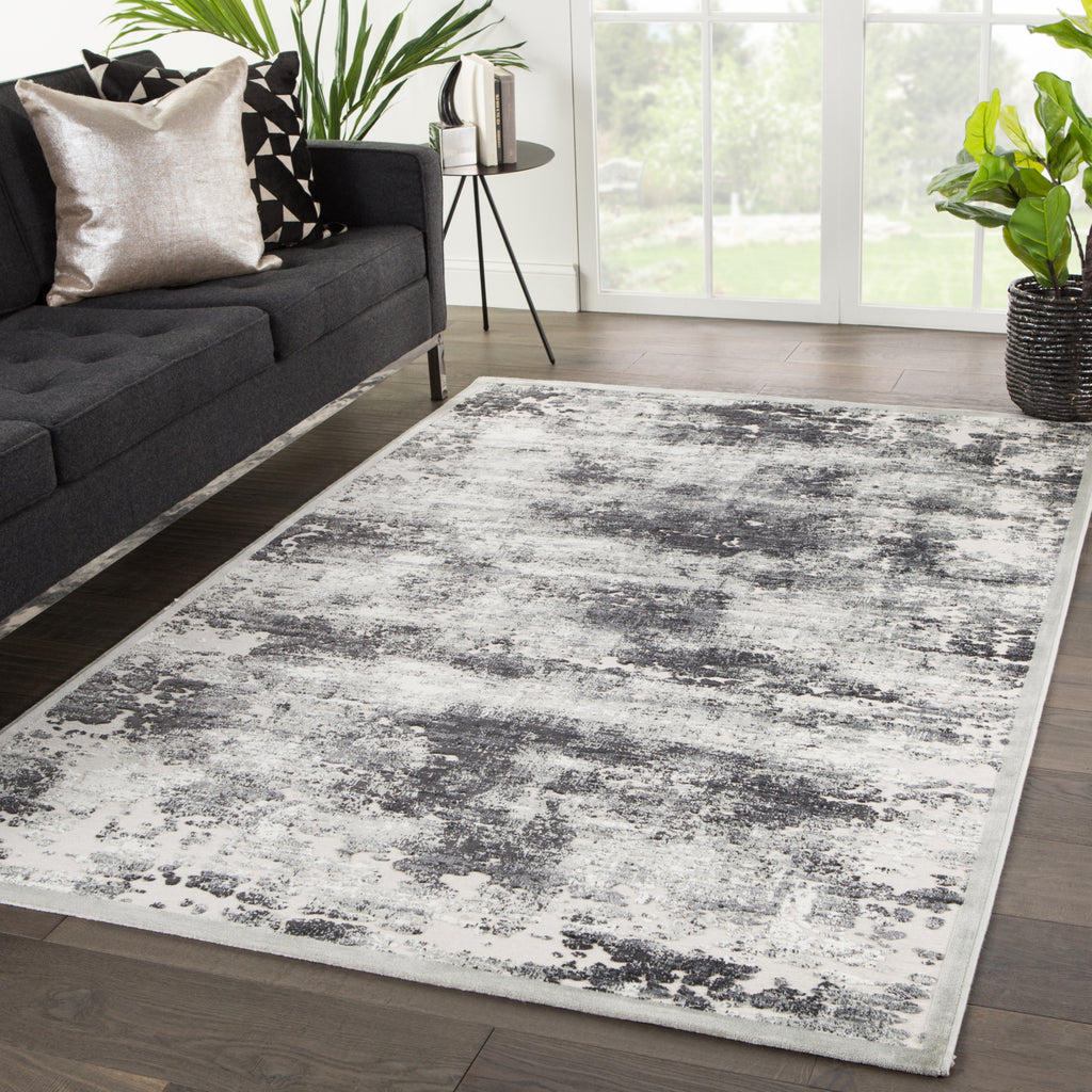 Jaipur Living Fables Trista FB169 Gray/White Area Rug Lifestyle Image Feature
