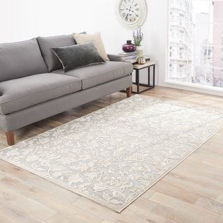 Jaipur Living Fables Lucie FB54 Gray/White Area Rug Lifestyle Image Feature