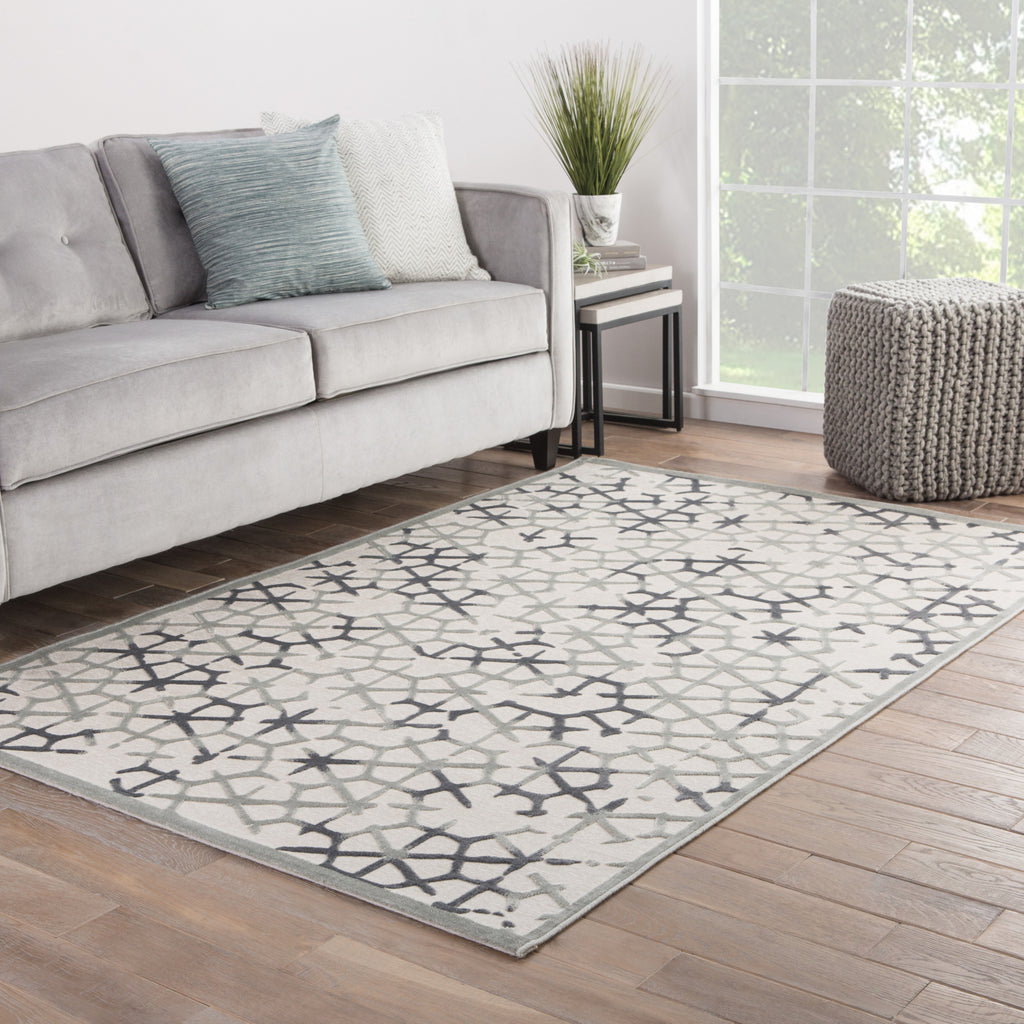 Jaipur Living Fables Charm FB82 White/Gray Area Rug Lifestyle Image Feature