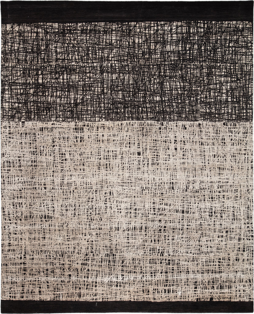 Jaipur Living Free Verse Light by Kavi Kuros Cinco FLK01 Black/Beige Area Rug - Top Down