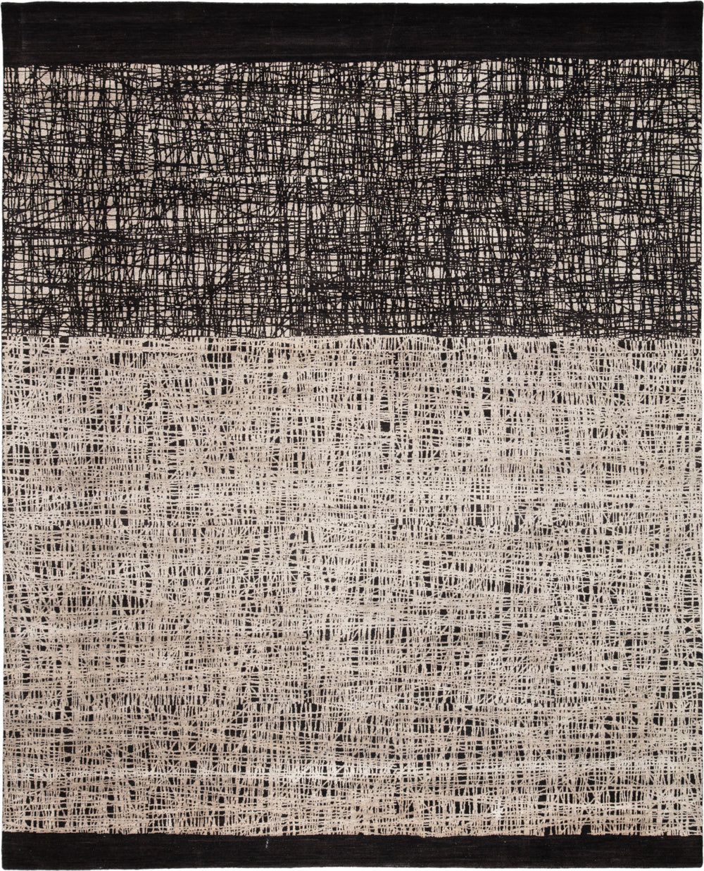 Jaipur Living Free Verse Light by Kavi Kuros Cinco FLK01 Black/Beige Area Rug