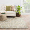 Jaipur Living Fusion Linx FN40 Taupe/White Area Rug Lifestyle Image Feature