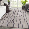 Jaipur Living Fusion Sola FN62 Light Gray/Dark Gray Area Rug Lifestyle Image Feature
